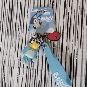Bluey Keychain/Wristlet with Strap and Balloon Trinket